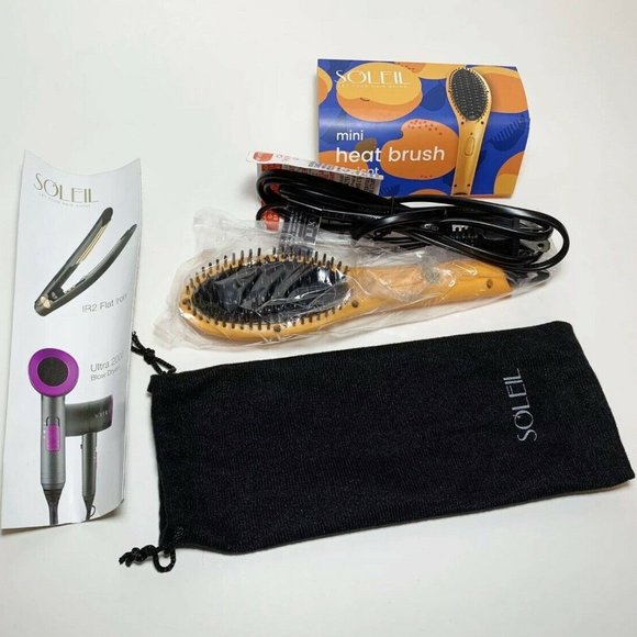 Sephora Hair New Soleil Mini Heat Brush In Apricot Wcase Poshmark